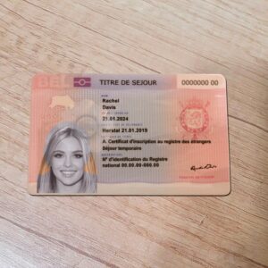 Belgium Fake Permanent Resident Card