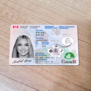 Fake Canada Permanent Resident Card