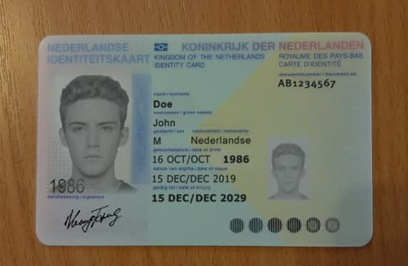 Nep ID-kaart Nederland