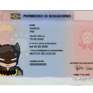 Permesso di soggiorno permanente falso in Italia